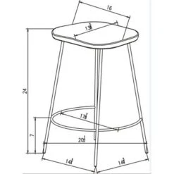 Metal Base Counter Height Barstools With Wood Seat Brown - Threshold™ Designed With Studio McGee -Threshold Designed W/Studio Mcgee GUEST fc6ba567 7d0a 4f6c a2d1 6fb42b1cfa64